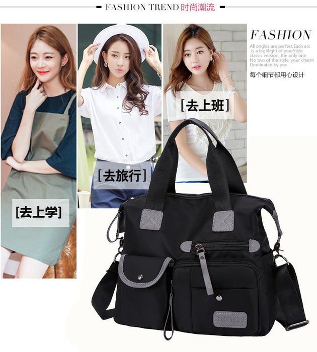 Wholesale Shoulder Bag Polyester Waterproof Zipper Diagonal Span JDC-SD-Ningj002