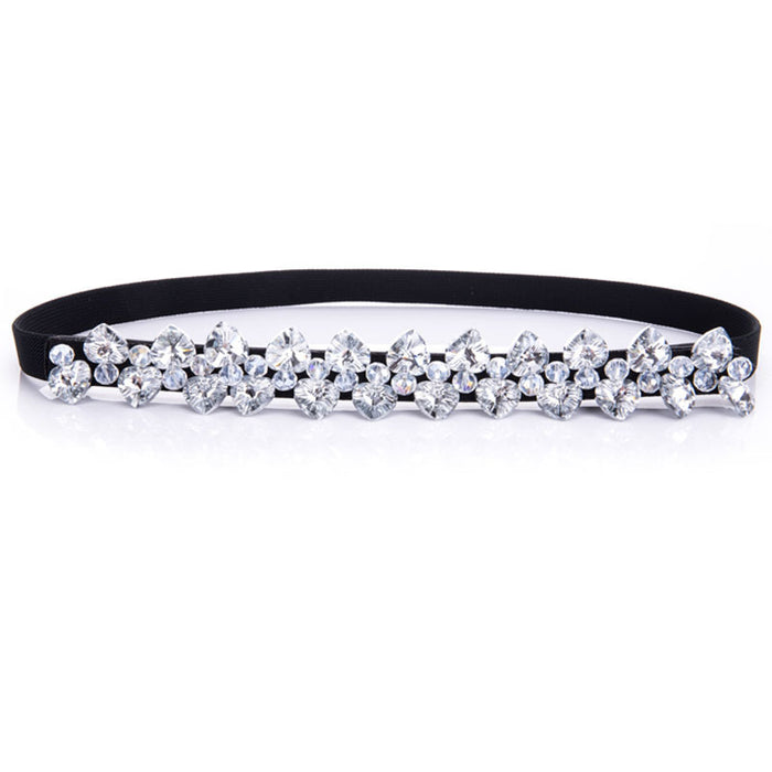 Wholesale Faux Leather Decorative Crystal Belt Women JDC-WB-JLL003