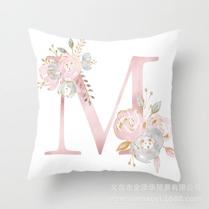 Wholesale Pillowcase Peach Skin Pink Letters JDC-PW-Jinze014