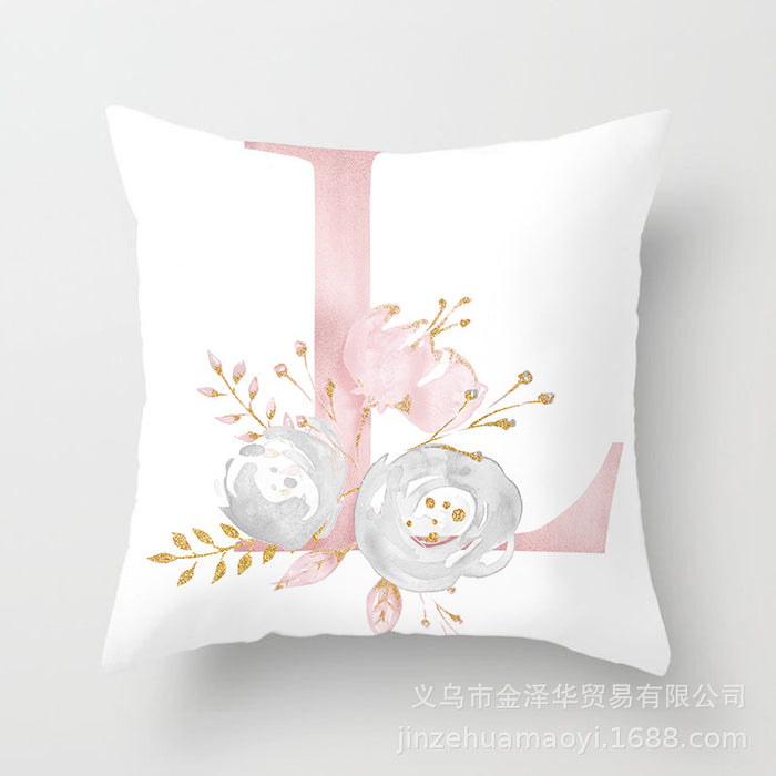 Wholesale Pillowcase Peach Skin Pink Letters JDC-PW-Jinze014