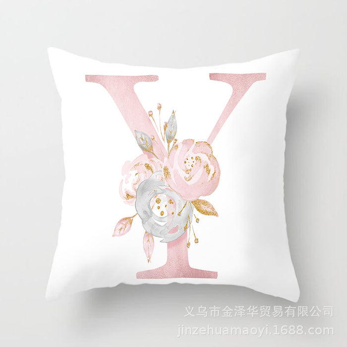 Wholesale Pillowcase Peach Skin Pink Letters JDC-PW-Jinze014