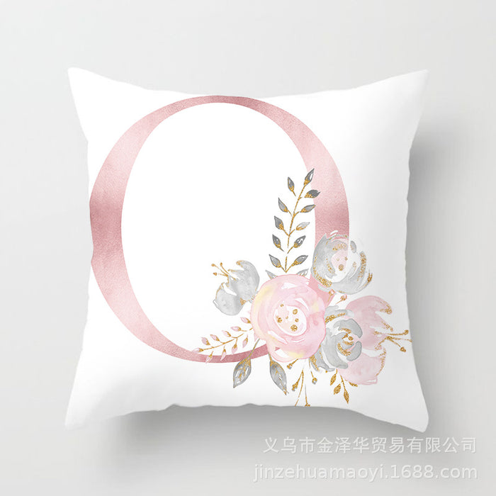 Wholesale Pillowcase Peach Skin Pink Letters JDC-PW-Jinze014