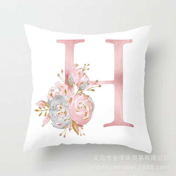 Wholesale Pillowcase Peach Skin Pink Letters JDC-PW-Jinze014