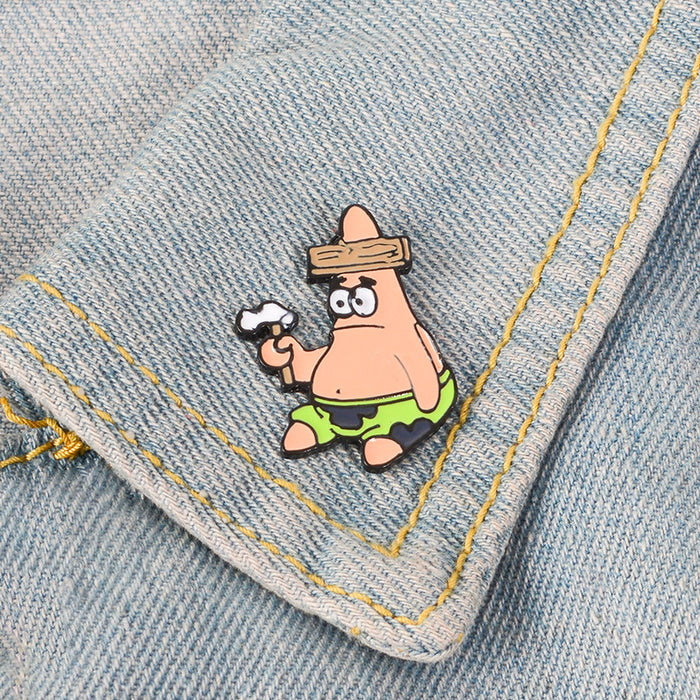 Wholesale cartoon characters Spongebao Drop Oil Cowboy Denoco JDC-BC-QiH014