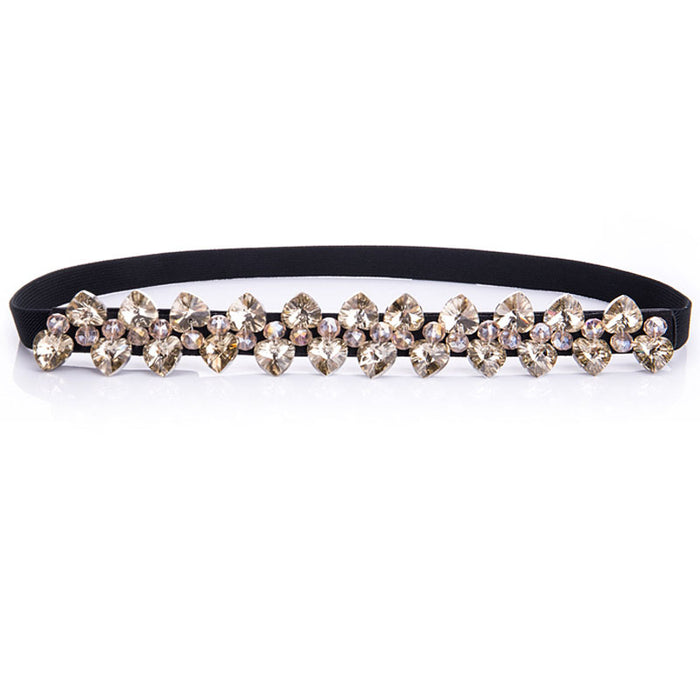 Wholesale Faux Leather Decorative Crystal Belt Women JDC-WB-JLL003