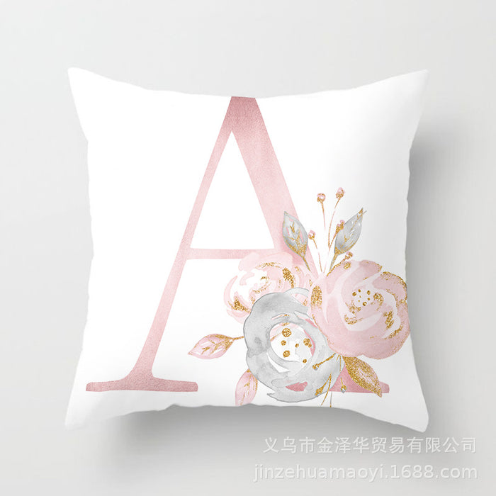 Wholesale Pillowcase Peach Skin Pink Letters JDC-PW-Jinze014