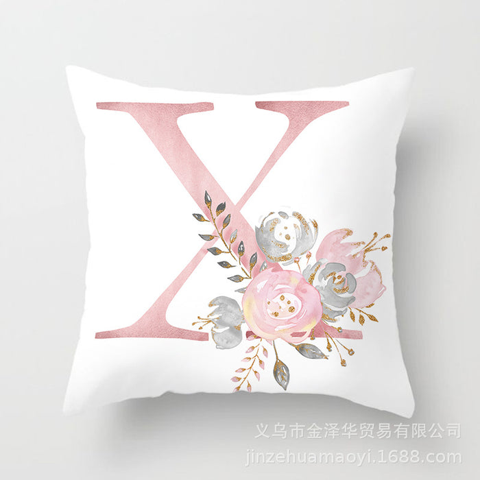 Wholesale Pillowcase Peach Skin Pink Letters JDC-PW-Jinze014