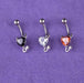 Jewelry WholesaleWholesale zircon hot sale little devil heart belly button button MOQ≥4 JDC-UN-Lanlu003 Piercing 蓝露 %variant_option1% %variant_option2% %variant_option3%  Factory Price JoyasDeChina Joyas De China