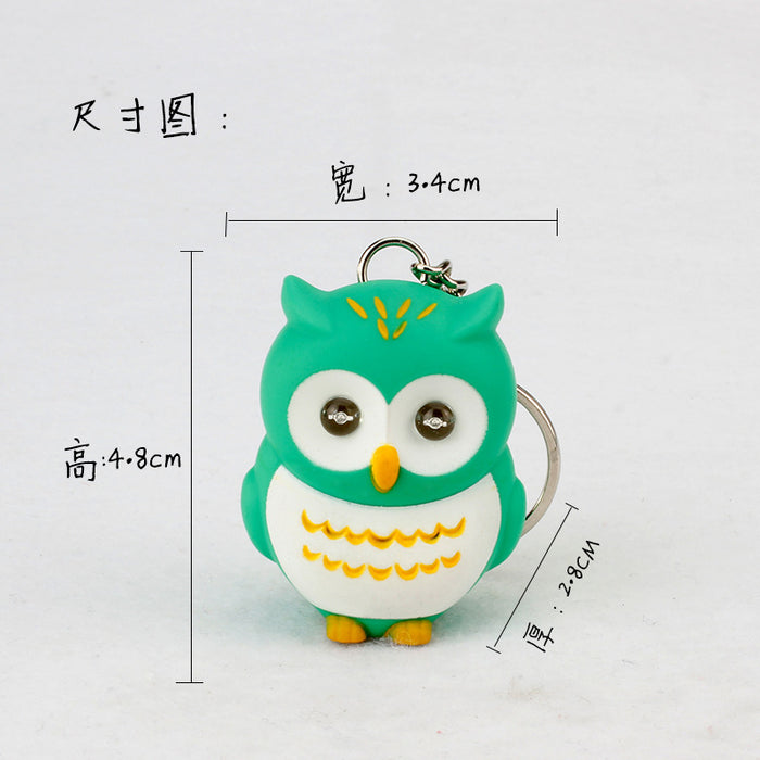 Jewelry WholesaleWholesale luminous sounding cartoon owl keychains MOQ≥2 JDC-KC-BaiS002 Keychains 百盛 %variant_option1% %variant_option2% %variant_option3%  Factory Price JoyasDeChina Joyas De China