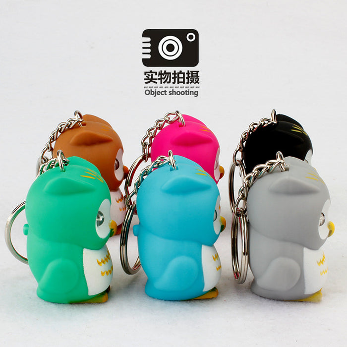 Jewelry WholesaleWholesale luminous sounding cartoon owl keychains MOQ≥2 JDC-KC-BaiS002 Keychains 百盛 %variant_option1% %variant_option2% %variant_option3%  Factory Price JoyasDeChina Joyas De China