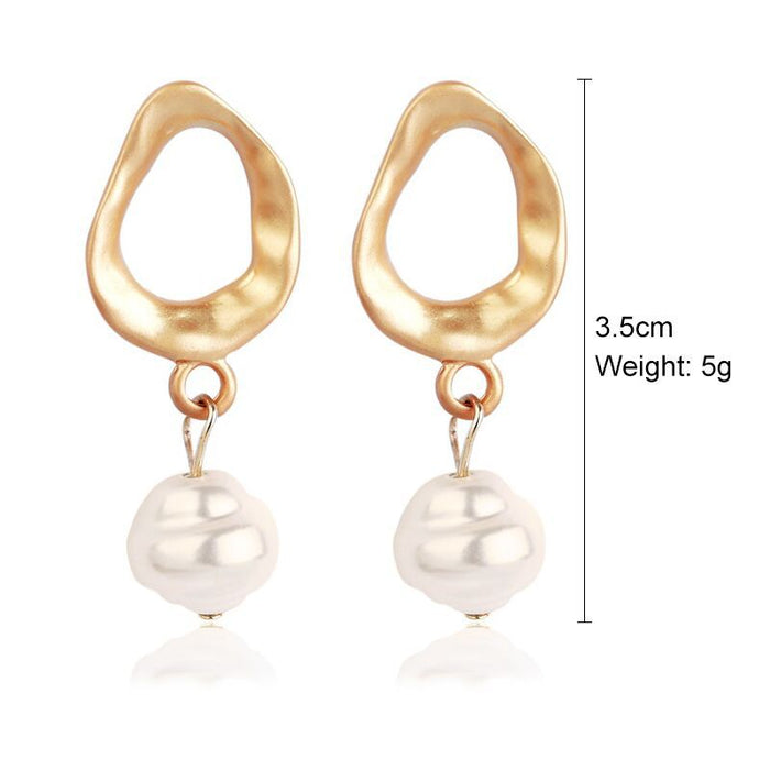 Jewelry WholesaleWholesale vintage court style pearl stud earrings JDC-ES-ManY002 Earrings 满溢 %variant_option1% %variant_option2% %variant_option3%  Factory Price JoyasDeChina Joyas De China