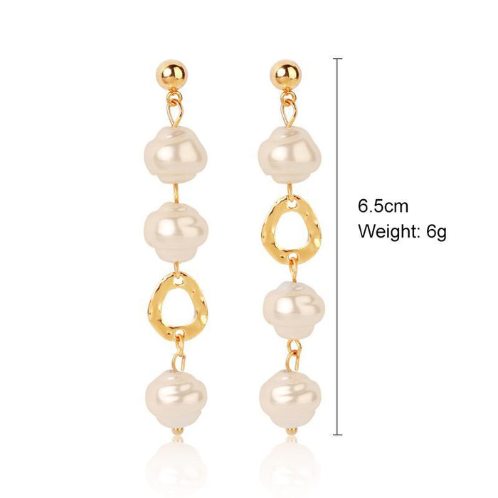 Jewelry WholesaleWholesale vintage court style pearl stud earrings JDC-ES-ManY002 Earrings 满溢 %variant_option1% %variant_option2% %variant_option3%  Factory Price JoyasDeChina Joyas De China