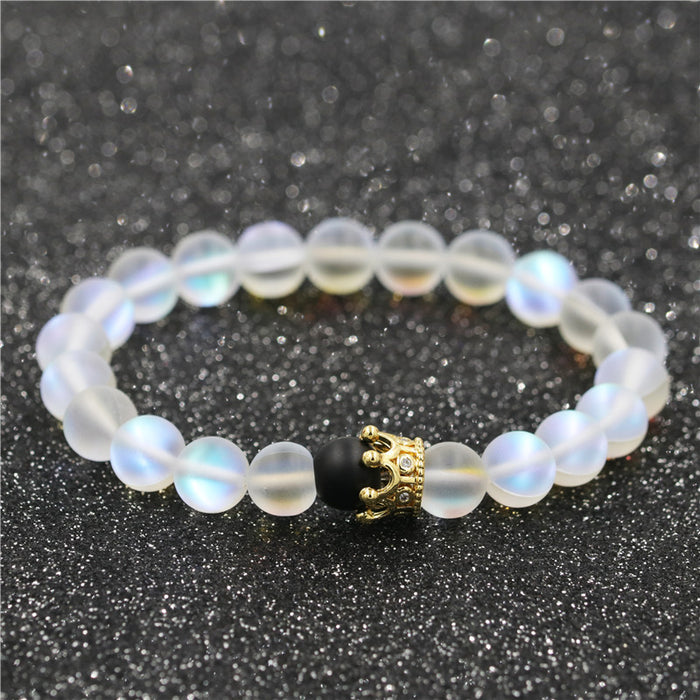 Wholesale Weathered Stone Crown Men's Bracelet Couple Bracelet MOQ≥2 JDC-BT-ML062