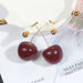 Jewelry WholesaleWholesale Cute Cherry Metal Earrings JDC-ES-GSMDD016 Earrings 萌豆豆 %variant_option1% %variant_option2% %variant_option3%  Factory Price JoyasDeChina Joyas De China