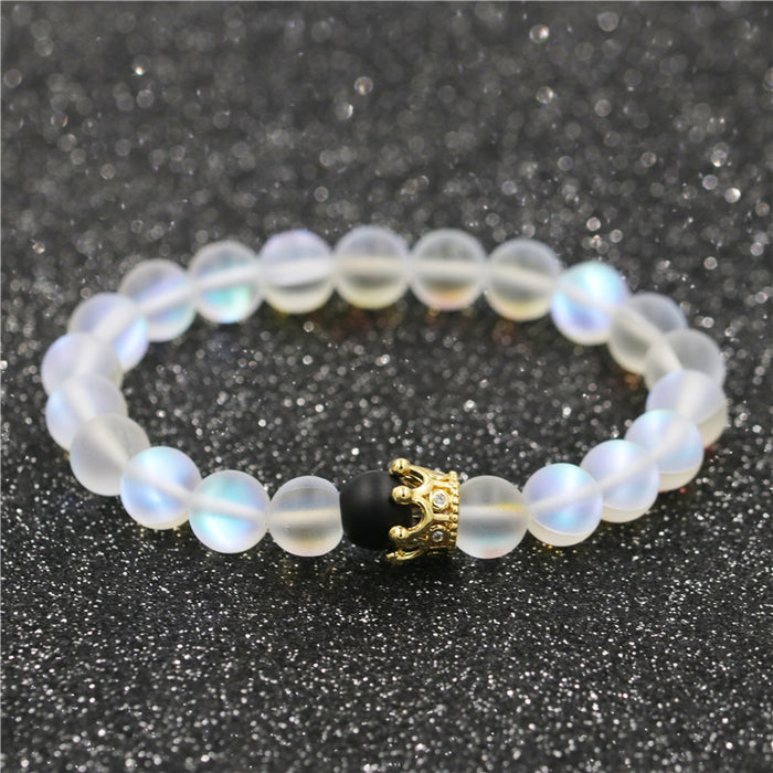 Wholesale Weathered Stone Crown Men's Bracelet Couple Bracelet MOQ≥2 JDC-BT-ML062