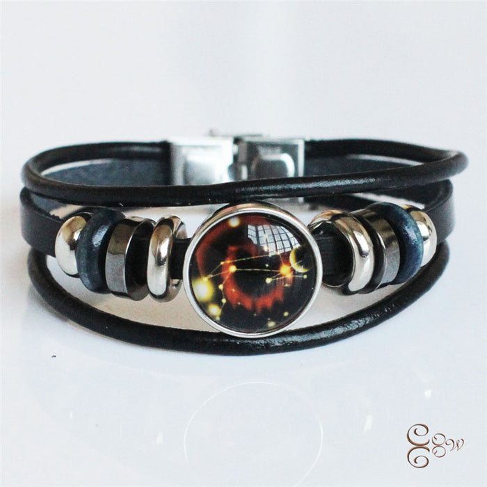 Wholesale Zodiac Bracelet Multilayer Stainless Steel Watch Buckle Luminous JDC-BT-YonY003