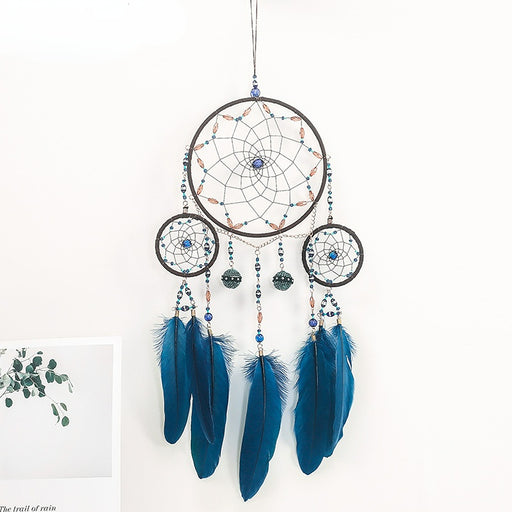 Jewelry WholesaleWholesale Beaded Feather Iron Hoop Dreamcatcher JDC-DC-XR017 Dreamcatcher 薰然 %variant_option1% %variant_option2% %variant_option3%  Factory Price JoyasDeChina Joyas De China