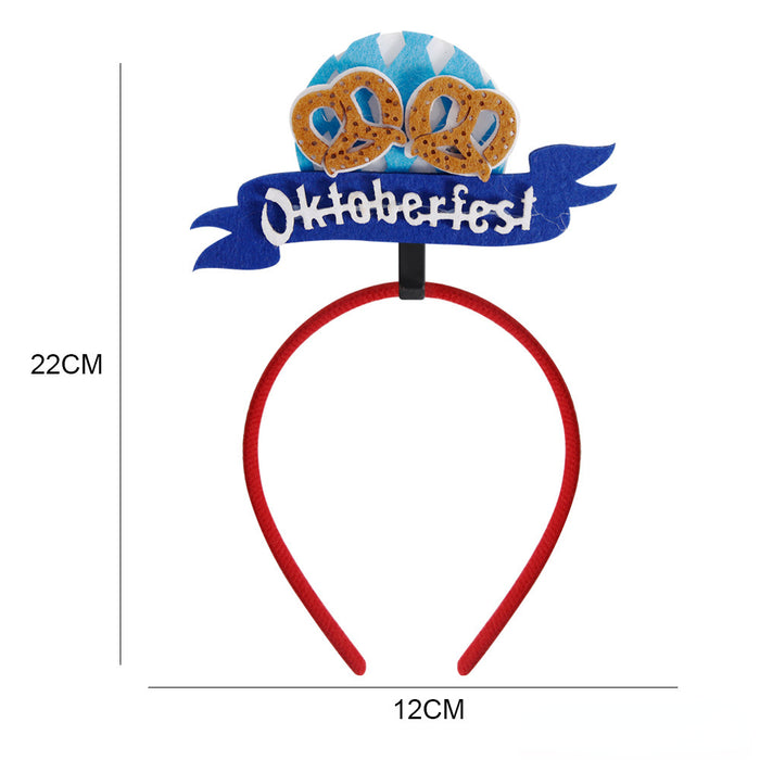 Wholesale Munich Beer Felt Plastic Headband JDC-HD-Zhouhao004