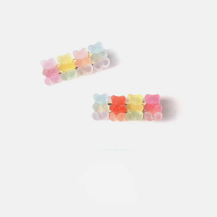 Wholesale Hair Clips Resin 3D Gummy Bears JDC-HC-JZP006