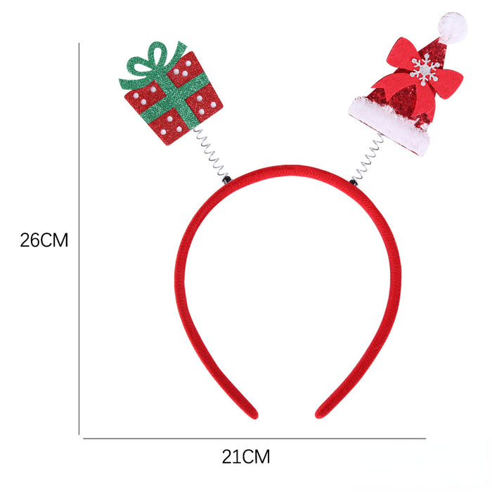 Wholesale Christmas Party Decoration Felt Cloth Plastic Headband JDC-HD-Zhouhao002