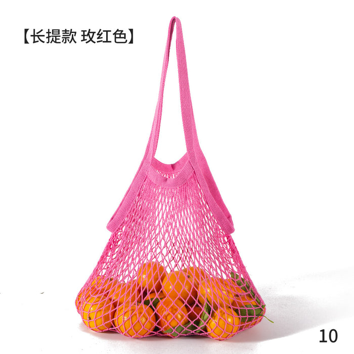 Wholesale Decoration Tote Bag Cotton Supermarket Vegetable and Fruit Net Pocket MOQ≥2 JDC-HB-ShenT001