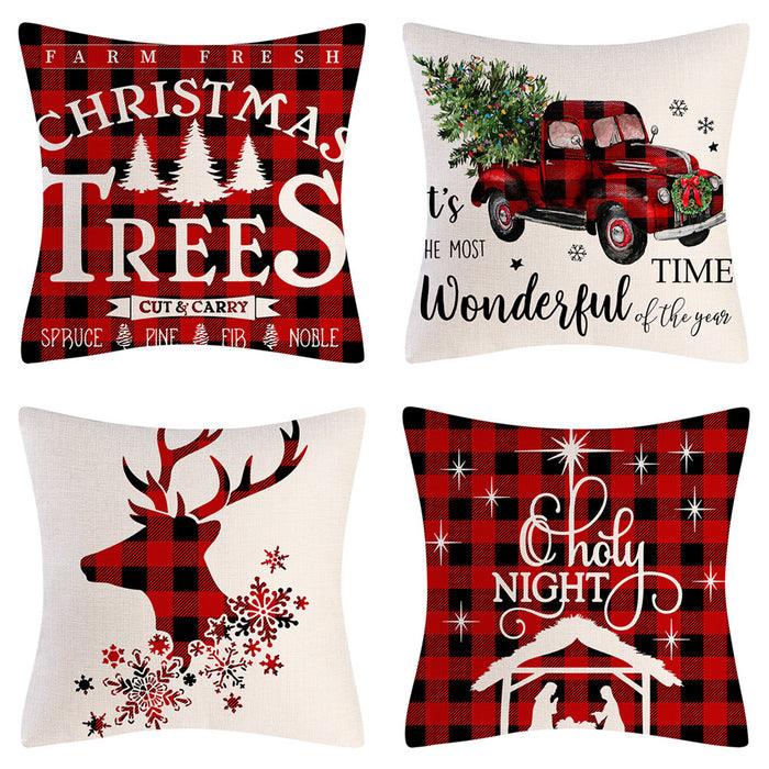 Wholesale Pillowcase Polyester Christmas Home Decor JDC-PW-Mengde001