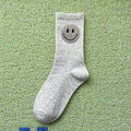 Wholesale Sock Cotton Mid Tube Smiley Hot Diamond Color JDC-SK-ZET001