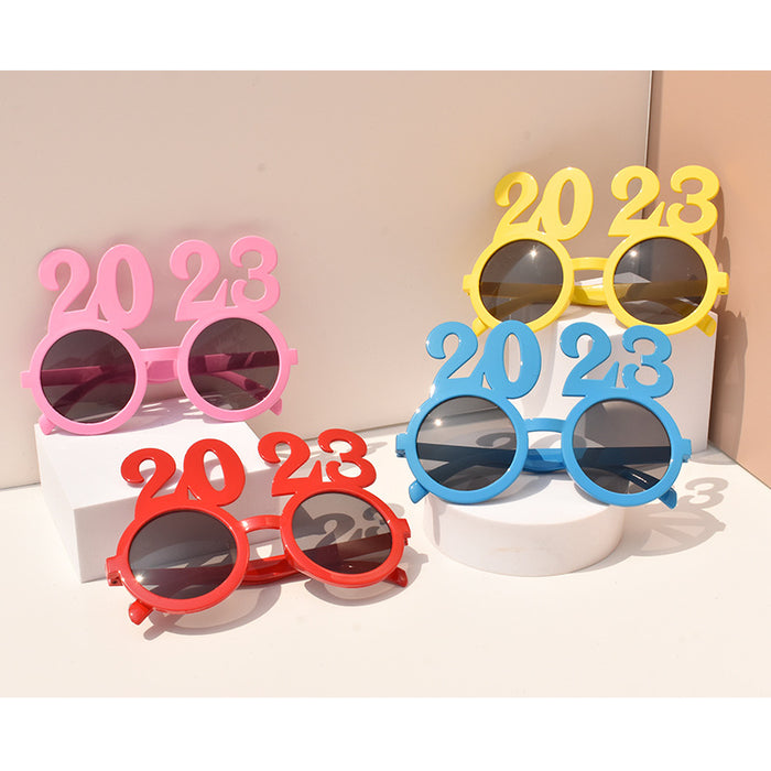 Wholesale Sunglasses PC 2023 Digital Glasses Modeling New Year's Eve Celebration Party JDC-SG-SFY004