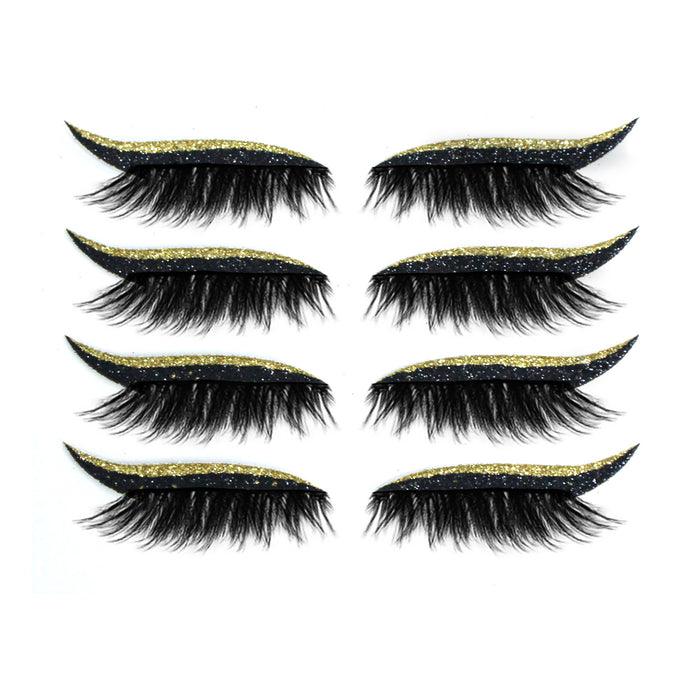 Wholesale Glitter Self Adhesive Eyeliner Eyeshadow Sticker Double Eyelid False Eyelashes MOQ≥2 JDC-EY-JSJ001