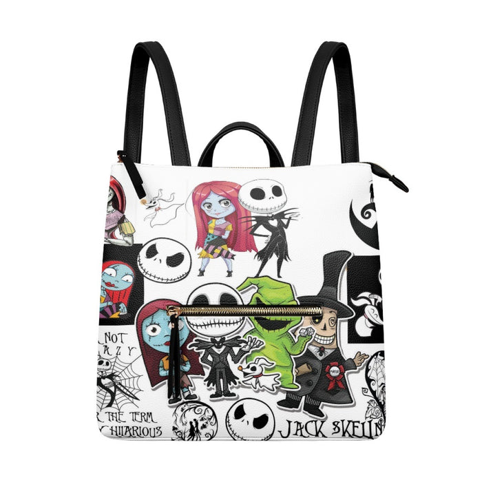 Wholesale Backpack PU Cartoon Printed Zipper Backpack (M) JDC-BP-Xinp001