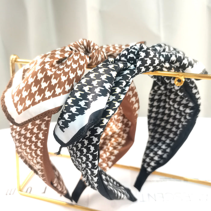 Jewelry WholesaleWholesale Bow Wide Side Small Fragrance Headband JDC-HD-Linxiu007 Headband 灵秀 %variant_option1% %variant_option2% %variant_option3%  Factory Price JoyasDeChina Joyas De China