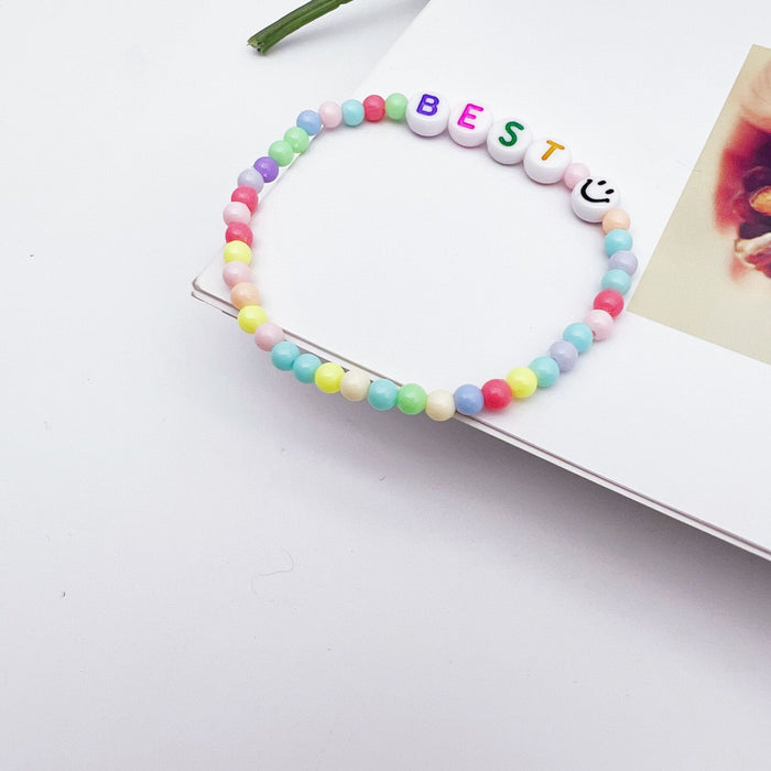 Wholesale Children's Millet Bead Bracelet DIY Color Beaded Candy Color MOQ≥2 JDC-BT-QingH006