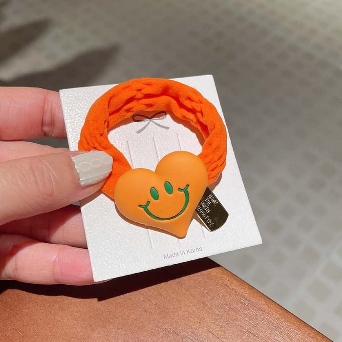 Jewelry WholesaleWholesale fluorescent  love smiling face Hair Scrunchies JDC-HS-GSFS006 Hair Scrunchies 夙尚 %variant_option1% %variant_option2% %variant_option3%  Factory Price JoyasDeChina Joyas De China