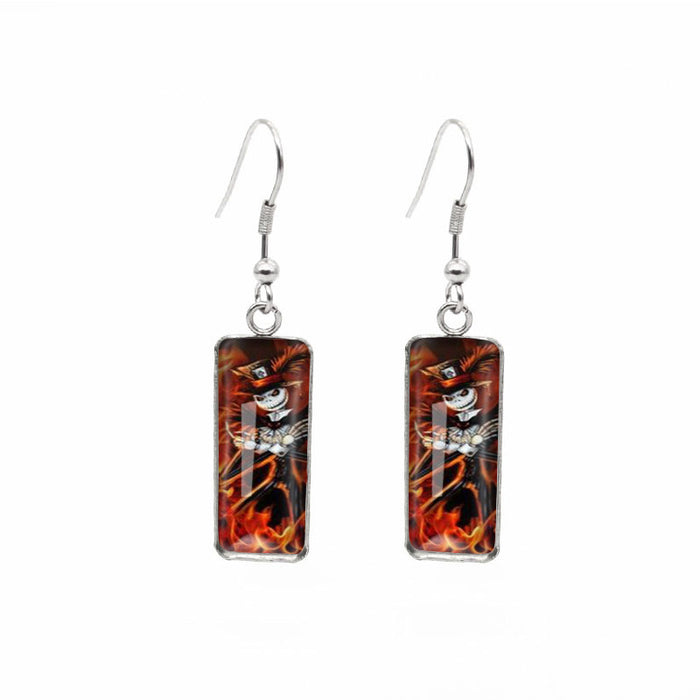 Wholesale Earrings Stainless Steel Halloween Horror Earrings MOQ≥2 JDC-ES-XiangL024