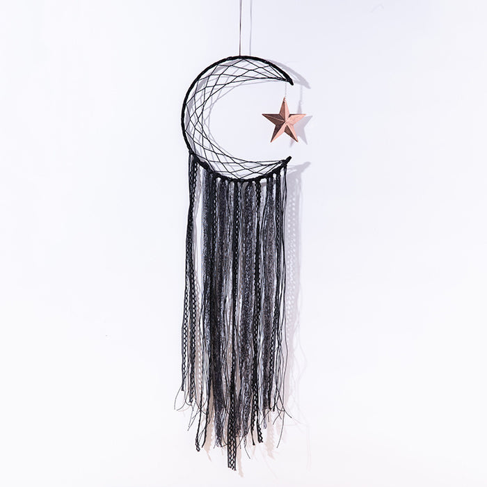 Wholesale Black Lace Triangle Round Dreamcatcher JDC-DC-BGuan001