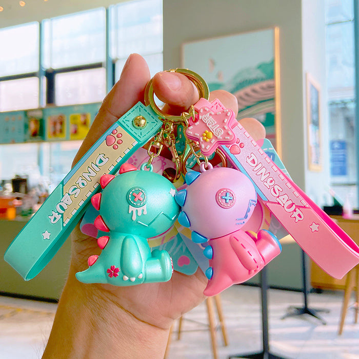 Wholesale Keychains For Backpacks cute dinosaur key chain pendant car key pendant cartoon doll MOQ≥2 JDC-KC-YDao025