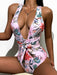 Jewelry WholesaleWholesale one-piece deep V multi-color print bikini swimsuit for women JDC-SW-HongS011 Swimwear 宏盛 %variant_option1% %variant_option2% %variant_option3%  Factory Price JoyasDeChina Joyas De China