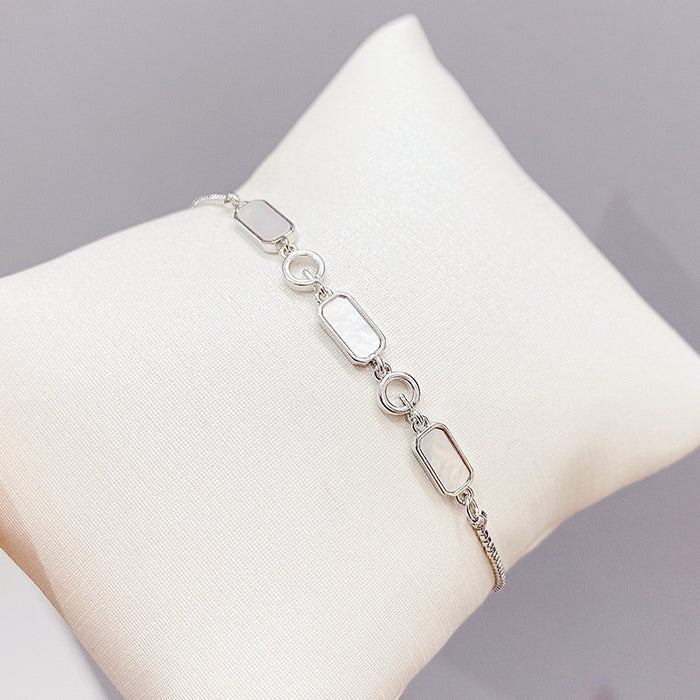 Jewelry WholesaleWholesale electroplating pull adjustable shell bracelet JDC-BT-YouH007 Bracelet 优涵 %variant_option1% %variant_option2% %variant_option3%  Factory Price JoyasDeChina Joyas De China