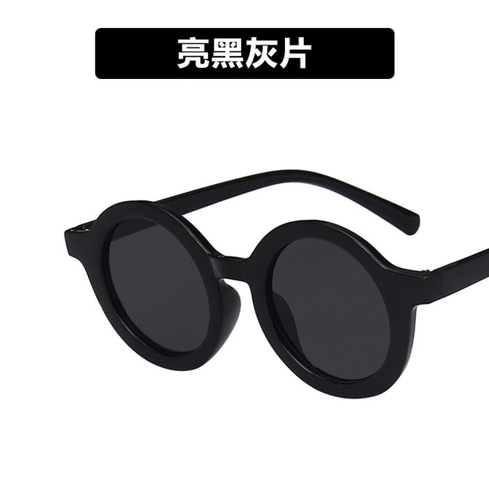 Jewelry WholesaleWholesale children's round frame cream color sunglasses JDC-SG-KD139 Sun Glasses 珂盾 %variant_option1% %variant_option2% %variant_option3%  Factory Price JoyasDeChina Joyas De China