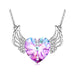 Jewelry WholesaleWholesale Crystal Pendant Angel's Wings Inlays Diamond Crystal Ladies Necklace JDC-NE-LongR004 Necklaces 龙瑞 %variant_option1% %variant_option2% %variant_option3%  Factory Price JoyasDeChina Joyas De China