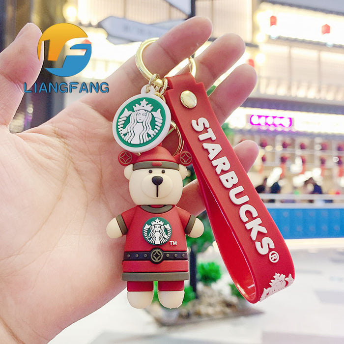 Wholesale Trend Cartoon Epoxy Keychain Cute Doll JDC-KC-LFang001