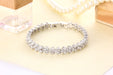 Jewelry WholesaleWholesale Roman Silver Bracelet Crystal Zircon Tennis Chain JDC-BT-ShengY001 Bracelet 神韵 %variant_option1% %variant_option2% %variant_option3%  Factory Price JoyasDeChina Joyas De China