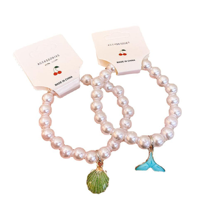 Wholesale Children's Bracelet Pearl Bracelet Ocean Style Alloy Princess Bracelet JDC-BT-Duor002