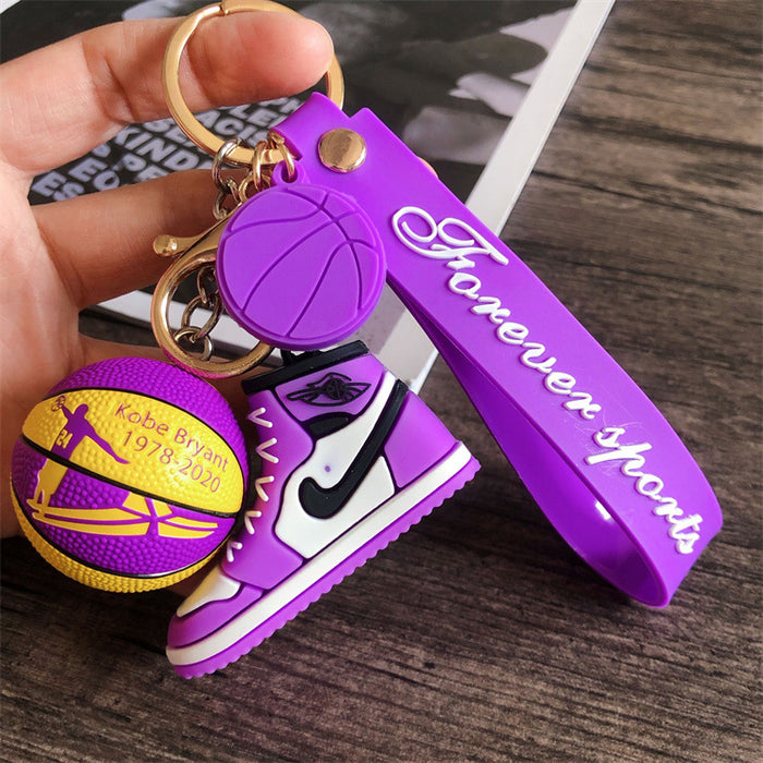 Wholesale star basketball shoes keychain MOQ≥2 JDC-KC-HLv001