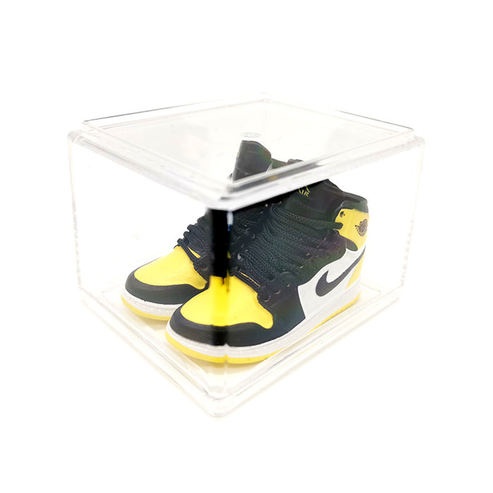 Wholesale Enamel Sneakers Plastic Transparent Box Keychains Ornaments JDC-KC-TuoH008