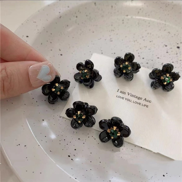 Wholesale Hair Clips Acrylic Retro Geometric Flower MOQ≥2 JDC-HC-QZ009