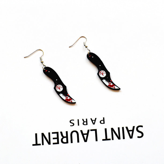 Wholesale Earrings Acrylic Halloween Funny Earrings JDC-ES-Xienuo001