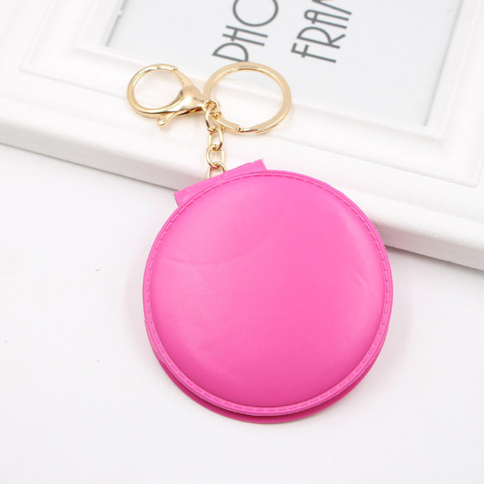 Jewelry WholesaleWholesale 10 colors double sided small mirror keychain JDC-KC-Zuge054 Keychains 祖格 %variant_option1% %variant_option2% %variant_option3%  Factory Price JoyasDeChina Joyas De China