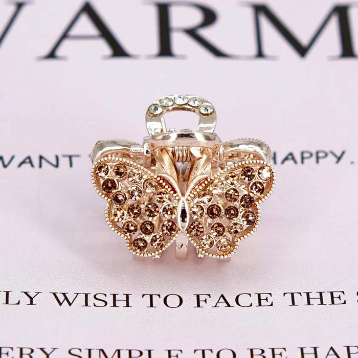 Jewelry WholesaleWholesale butterfly diamond side hairpin crystal hairpin JDC-HC-HG009 Hair Clips 花顾 %variant_option1% %variant_option2% %variant_option3%  Factory Price JoyasDeChina Joyas De China