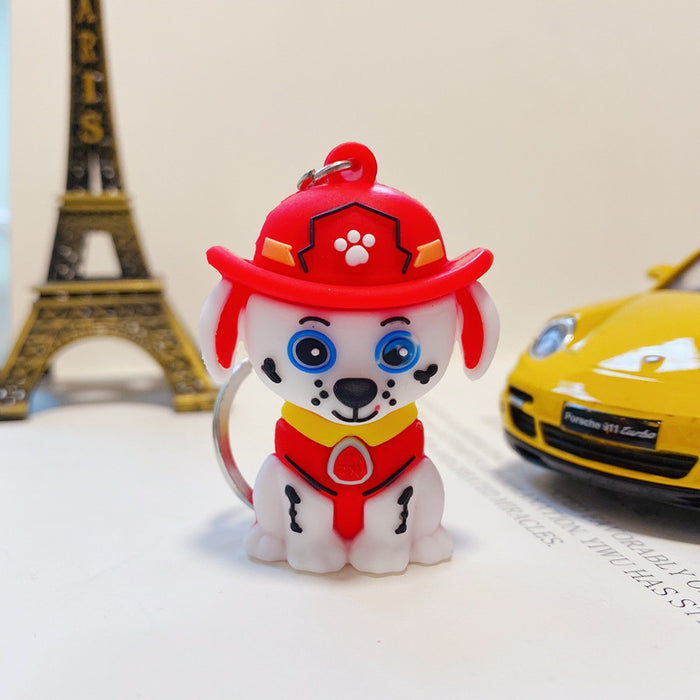 Wholesale soft plastic three-dimensional cartoon doll keychain pendant car ornament JDC-KC-RuiXin001